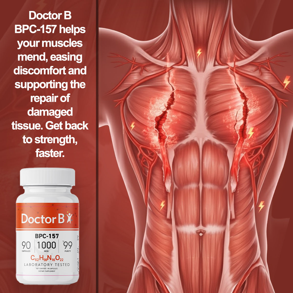 BPC-157 Peptide Capsules – Premium Quality General Support Formula